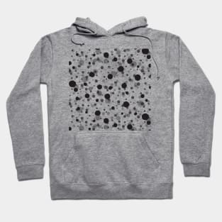 Monochrome Dots Pattern Hoodie